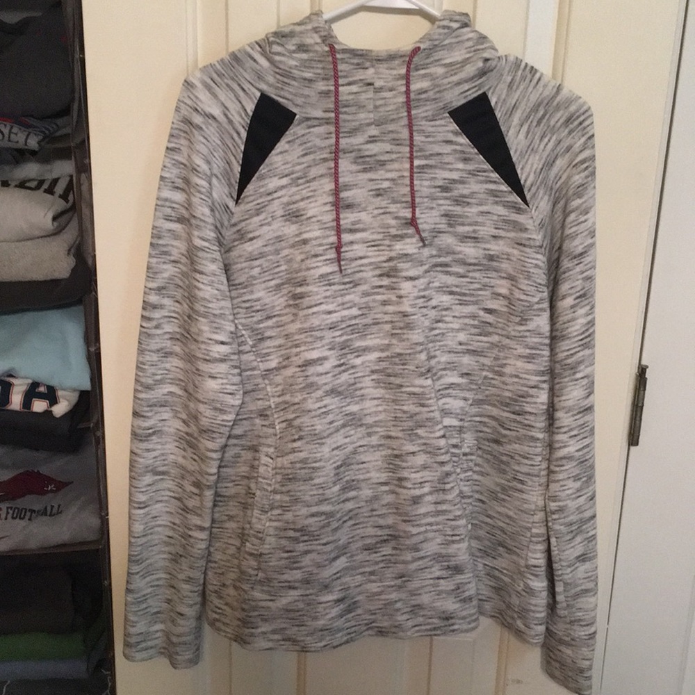 Black and white hoodie